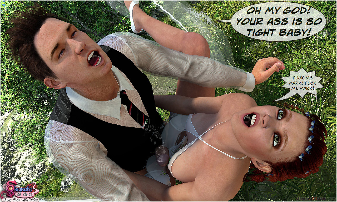 1280px x 768px - Naughty Shemale Bride. Lousy dude is violently shaging with ...