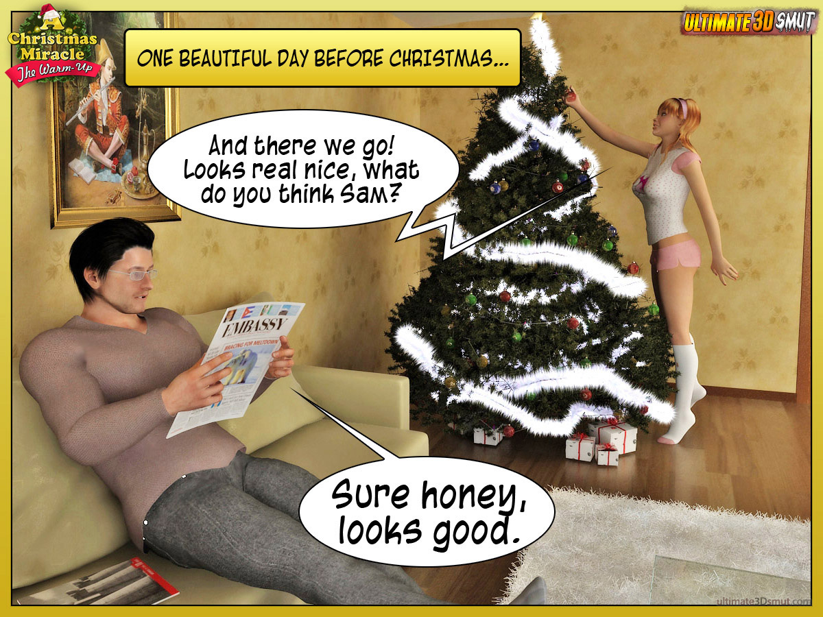 1200px x 900px - A Christmas Miracle: The Warm Up. Slutty ladies are roughly copulating with  a turned on mister on Xmas